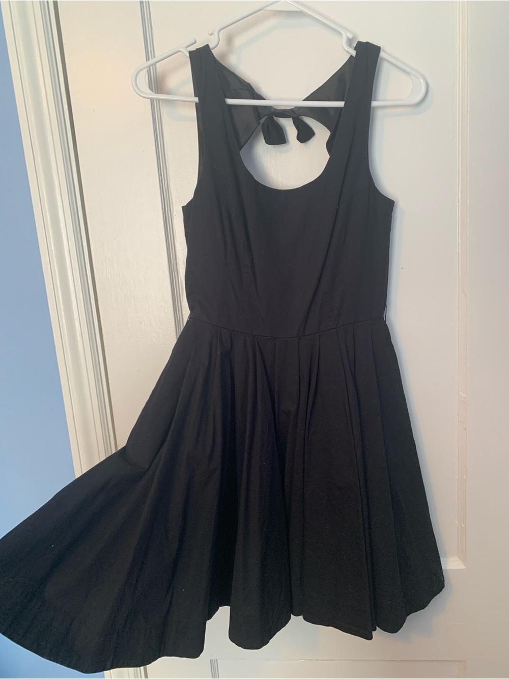 Black Sleeveless Fit-and-Flare Dress